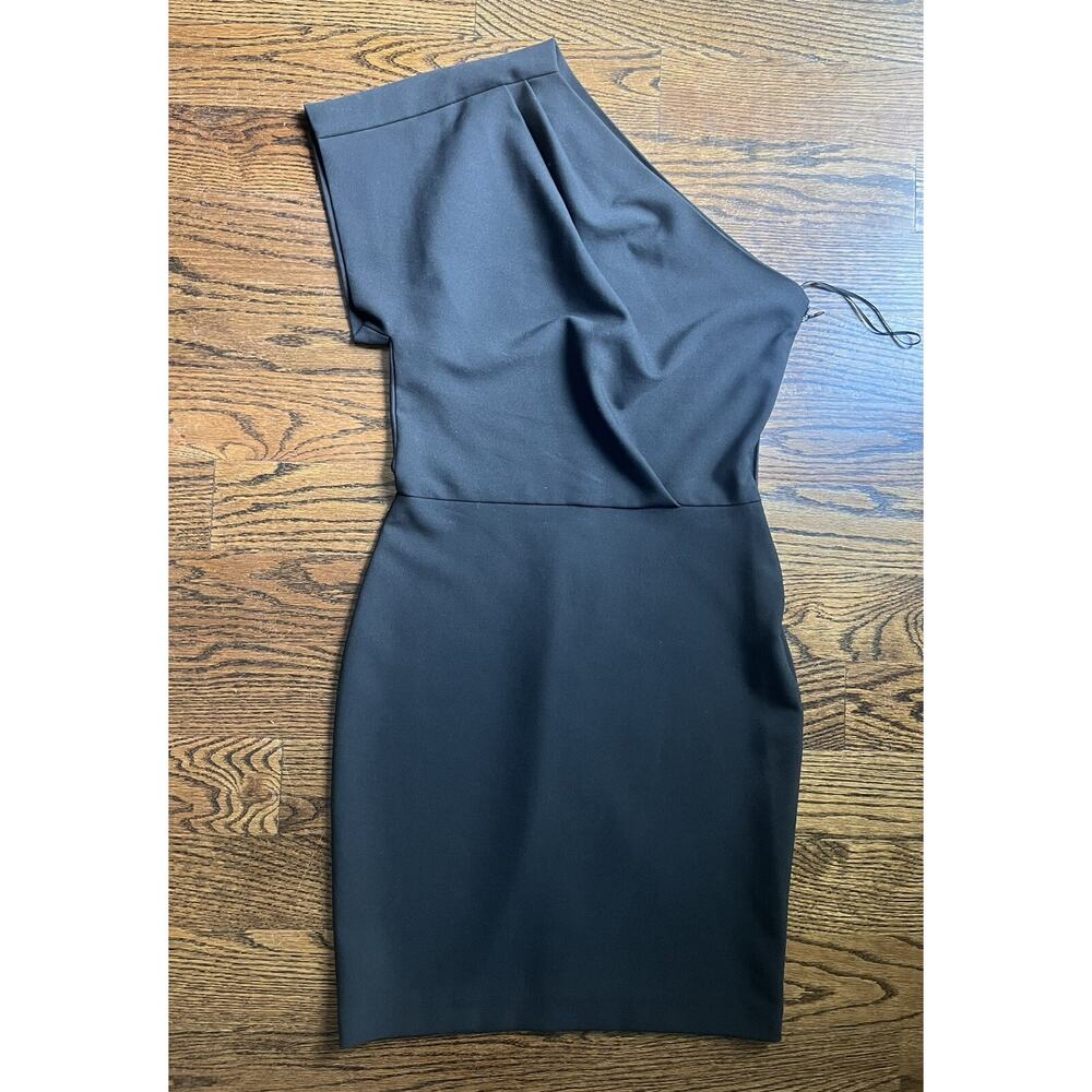 Maje one shoulder dress Sz. 2 black